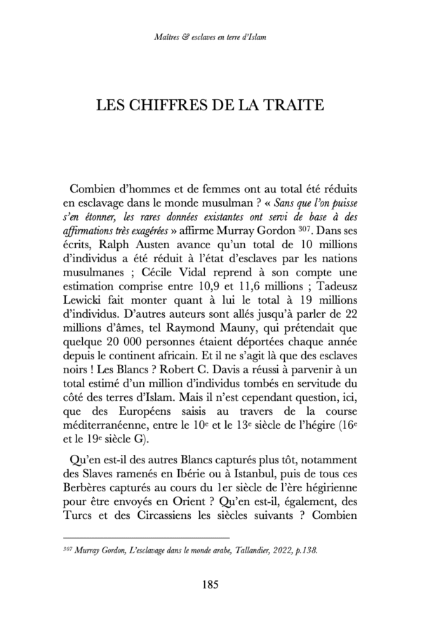 Maîtres & esclaves en terre d’Islam, un génocide voilé ? – Renaud K. – Sarrazins – Image 13