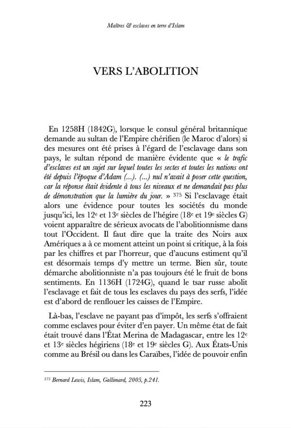 Maîtres & esclaves en terre d’Islam, un génocide voilé ? – Renaud K. – Sarrazins – Image 14