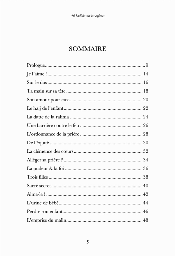 40 hadiths sur les enfants (avec commentaires) - Anissa – Image 3